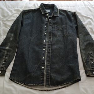 Frank & Oak Overdyed Denim Shirt